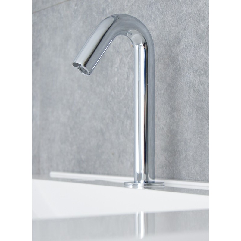 Robinet lavabo sans contact pure design ONE MINI détection intégrée en bout de bec