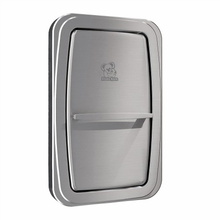 Stainless steel vertical wall-mounted changing table for public facilities and institutions