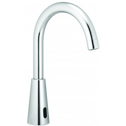 Automatic swan neck faucet AKWAVIVA for cold water or pre-mixed
