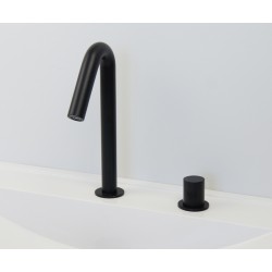 Miniature-1 Touch free tap ONE matt black finish with its mixer button RES-53