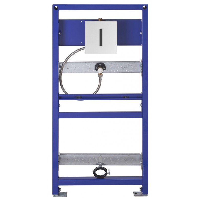 Photo Urinal frame support with electronic faucet I-Caro in stainless steel DUS-51-KE
