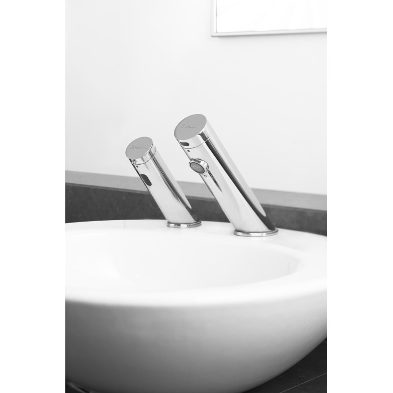 Electronic faucet AKWA and soap dispenser, perfect combination for hygiene and aesthetic