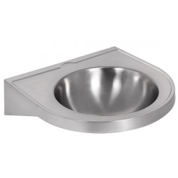 Wall hung wash basin stainless steel with edge anti-drip