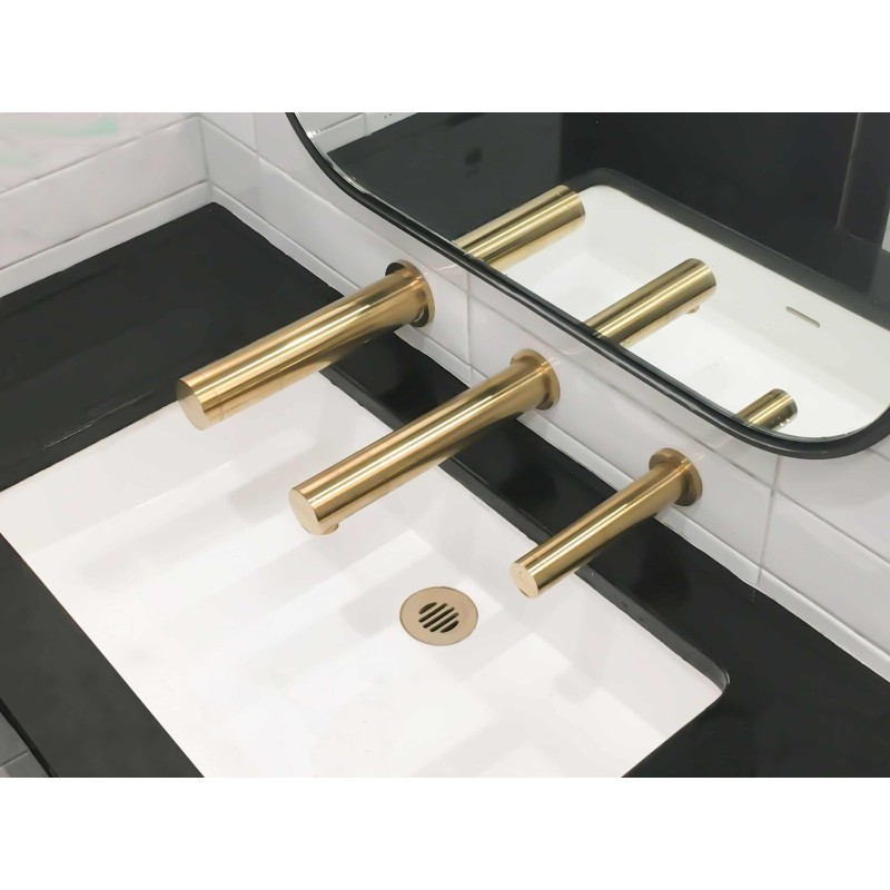 Bastidor de lavabo con grifería electrónica agua jabón aire - SUPRATECH