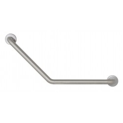 135° angled grab bar in stainless steel