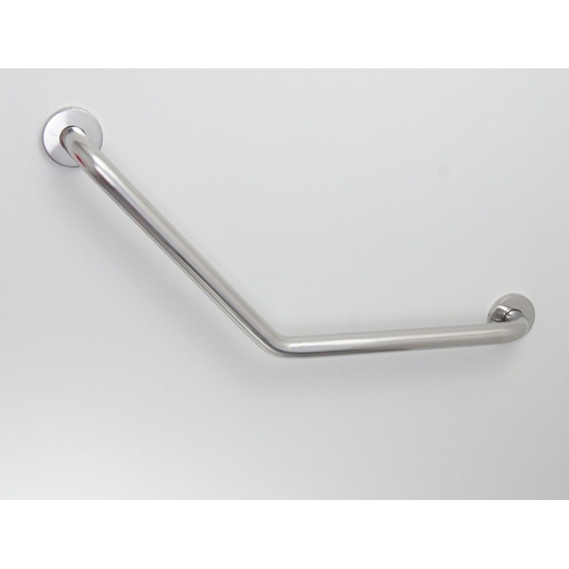 Angled grab and hinged bar