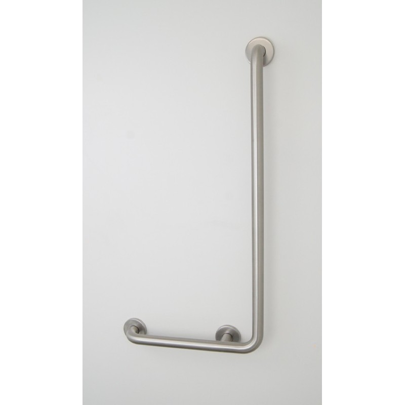 Barre d'appui coudée inox