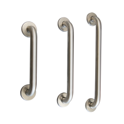 Grab bar and right horizontal maintain bar in stainless steel