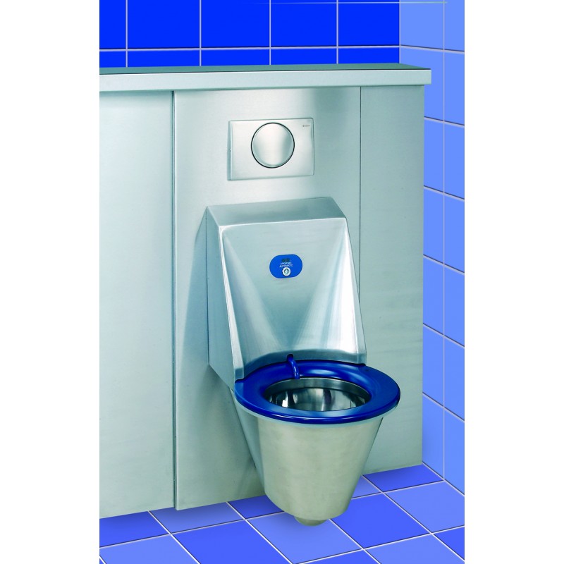 Photo Stainless steel cladding for wall hunging toilet HYGISEAT SUP1062