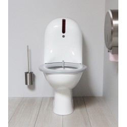 Miniature-2 WC HYGISEAT avec lavage du siège et chasse automatique après chaque utilisation, version sur pied sortie verticale SUP1010