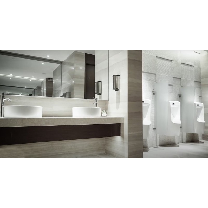 Dispensador de jabón liquido de inox con fijación mural NOVA