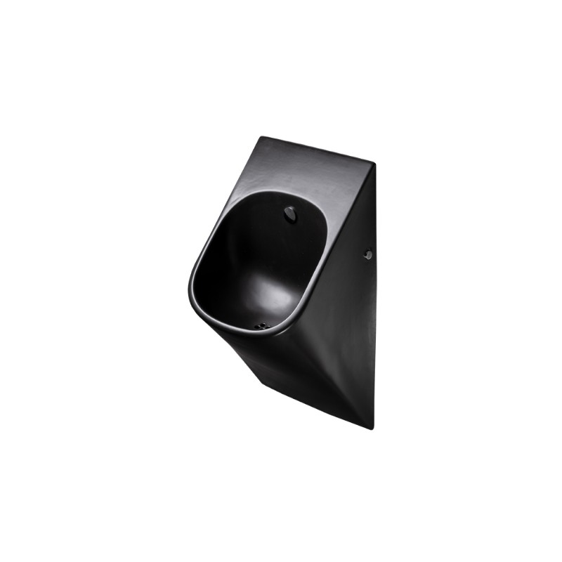 Urinoir céramique noire LA FONTANA rinçage automatique invisible S89S Photo Urinoir céramique noire LA FONTANA rinçage automatique invisible S89S