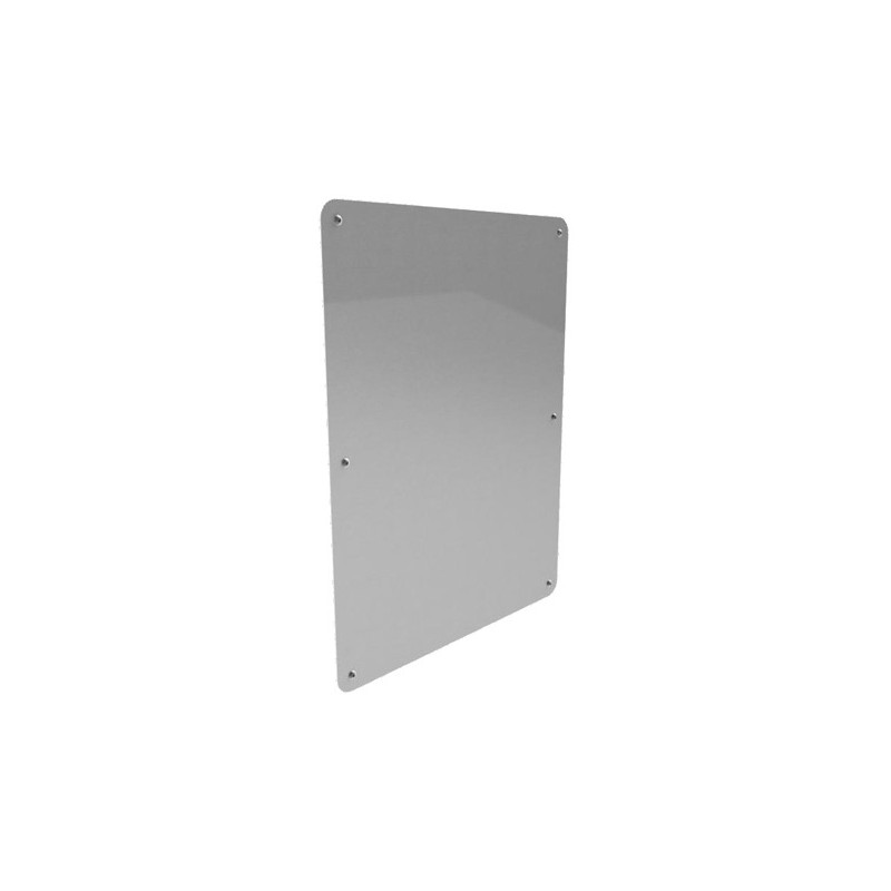 Photo Miroir incassable inox anti-vandalisme à visser ou coller ESP-005