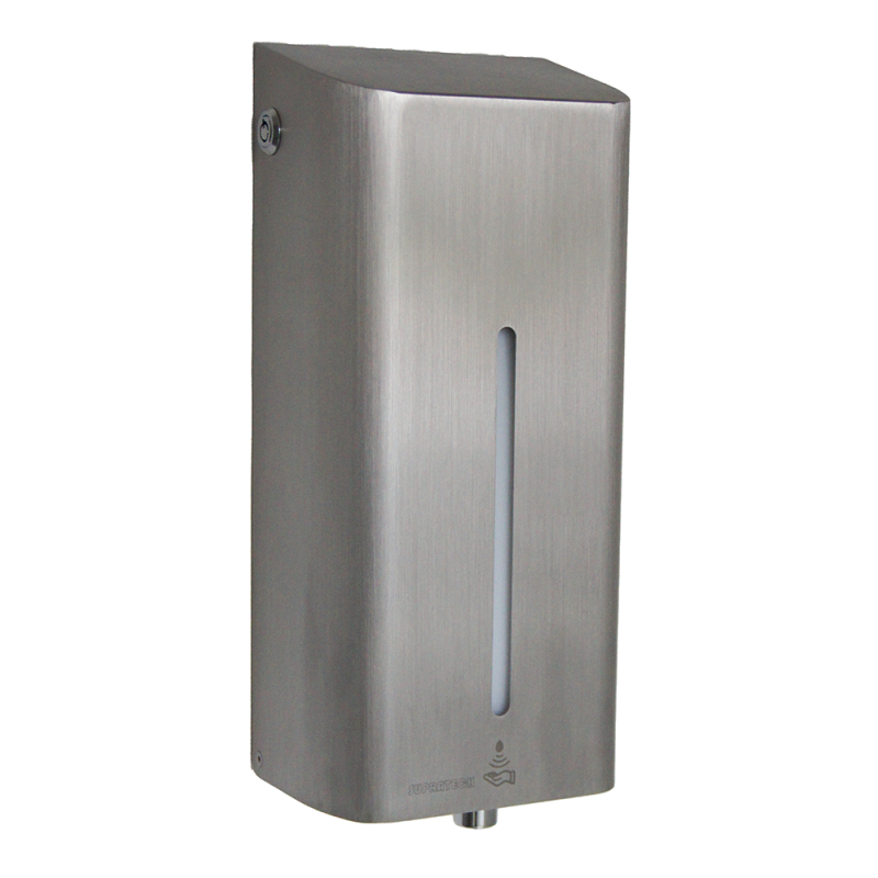 Dispensador automático mural de acero inoxidable para jabón de gran capacidad 2L Dispensador automático mural de acero inoxidable para jabón de gran capacidad 2L