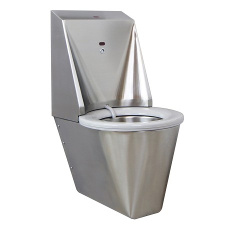 Inodoro autolimpiable de acero inoxidable HYGISEAT