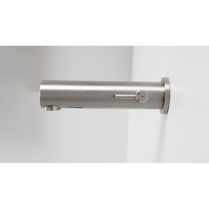 Mitigeur électronique mural inox RONDEO pour espace sanitaire haut de gamme