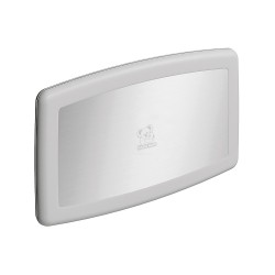 Professional Horizontal Wall-Mounted Baby Changing Table with Stainless Steel Front