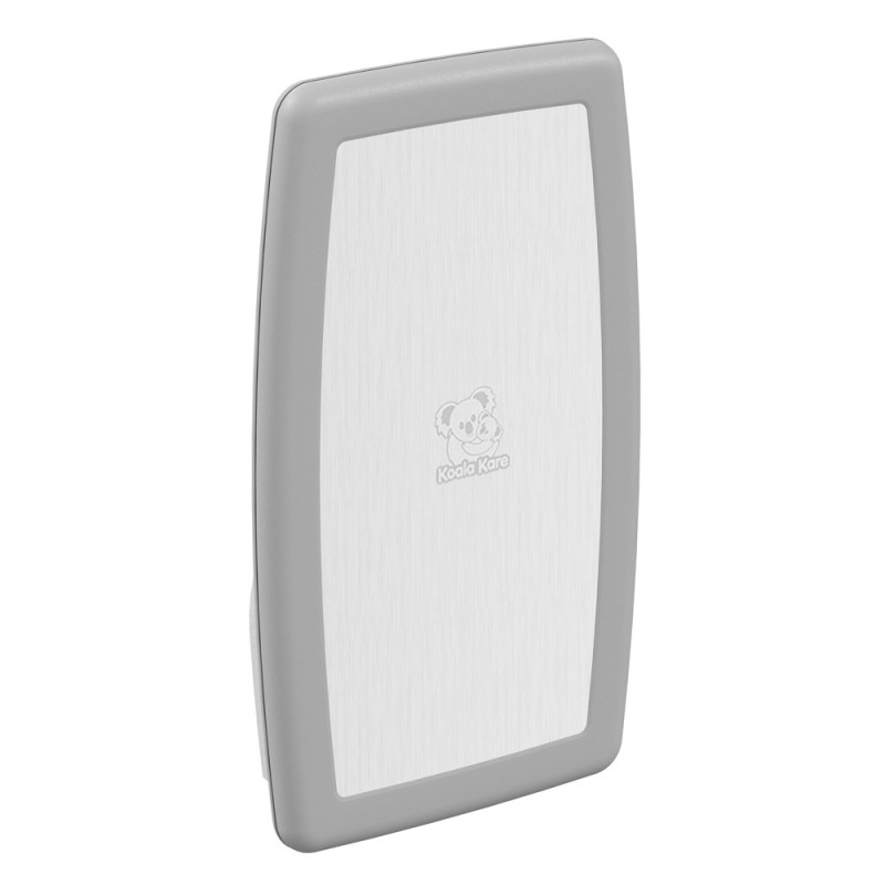 Tabla para cambiar bebes mural vertical con frente de acero inoxidable