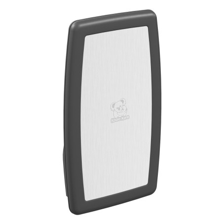 Mesa para cambiar bebé profesional vertical mural con frente en acero inoxidable