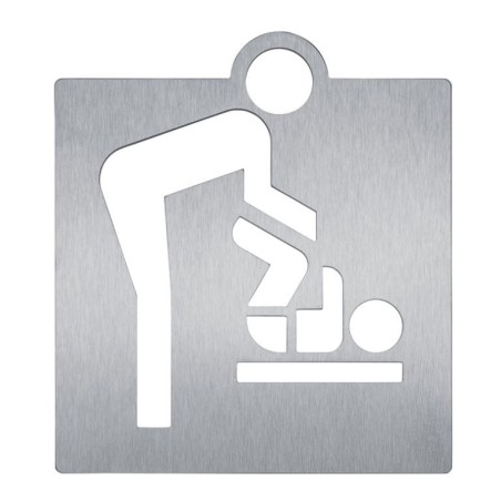 Pictogramme nurserie table à langer bébé inox