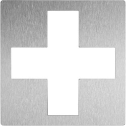 Stainless Steel Infirmary Pictogram, Made to Order