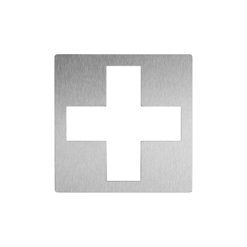 Pictogram nurse in stainless steel, on demand