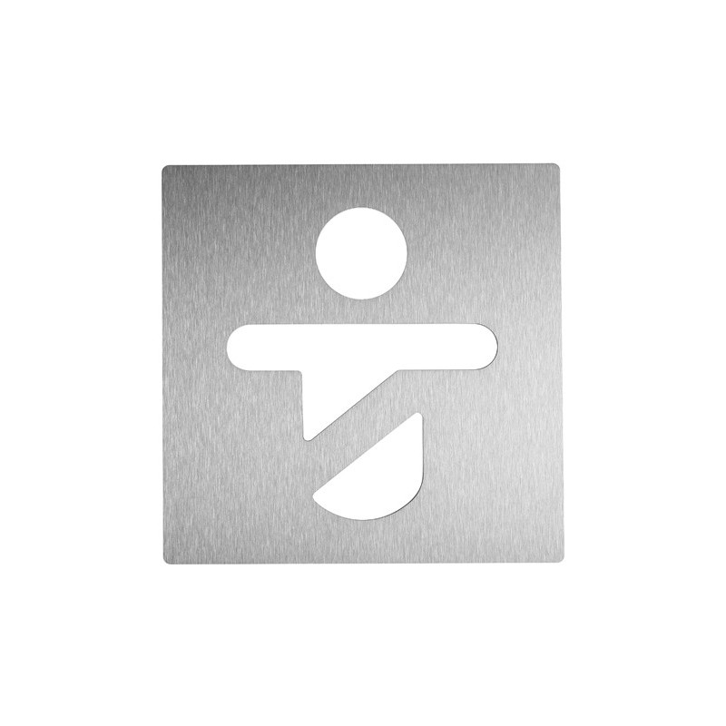 Pictogram nursery in stainless steel, on demand