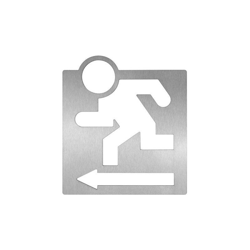 Pictogram left exit, on demand