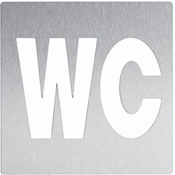 Pictograma WC acero inoxidable