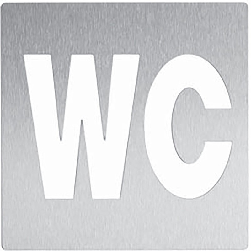 Pictograma WC acero inoxidable Pictograma WC acero inoxidable