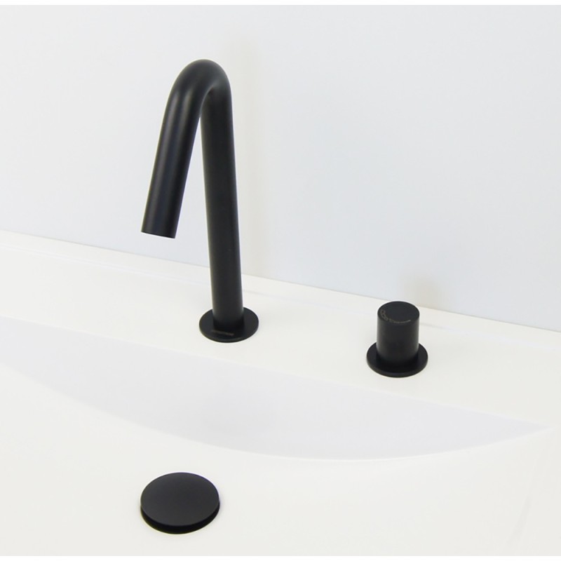 Mitigeur Electronique ONE design noir mat pour lavabo, sans contact