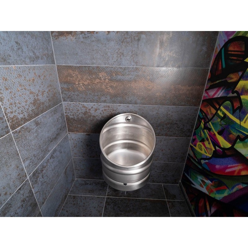 Urinario de acero inoxidanle KEG con enjuague automático - SUPRATECH