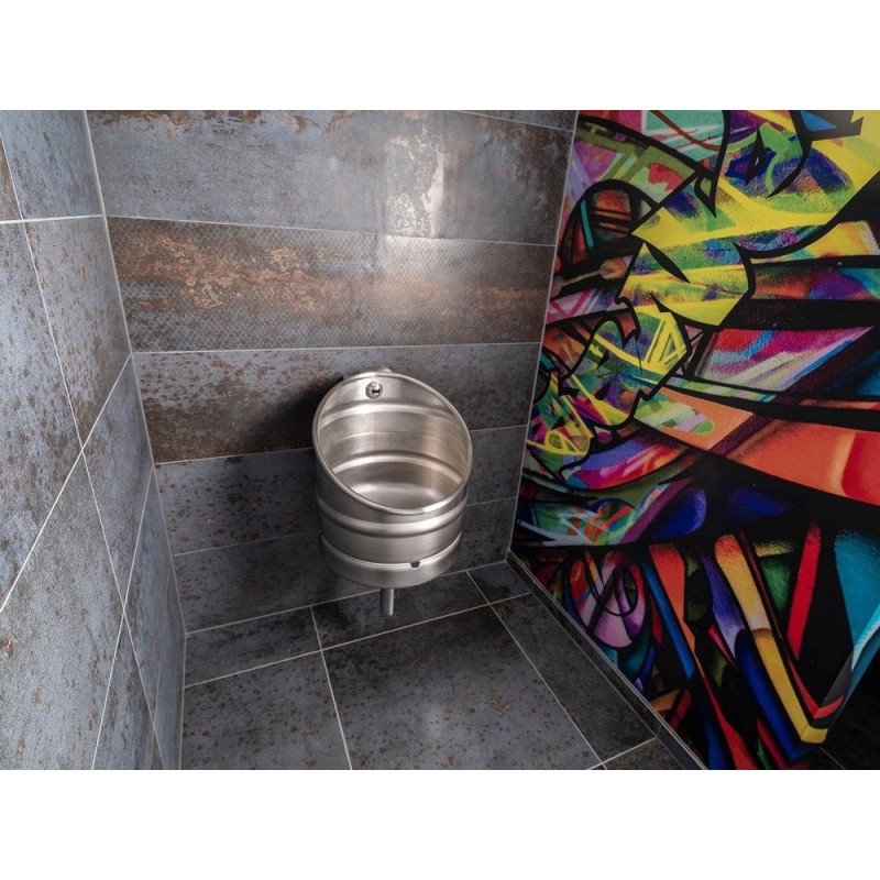 Urinario de acero inoxidanle KEG con enjuague automático - SUPRATECH