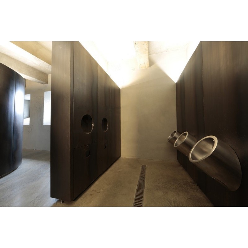 Urinoir inox design antivandalisme automatique pour collectivités