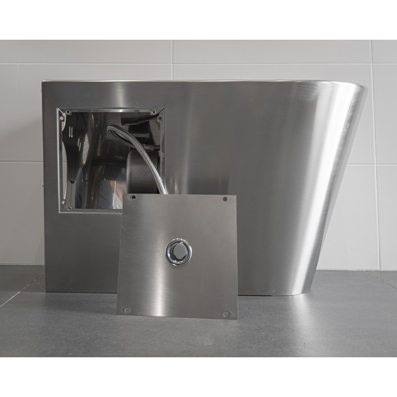 Stainless Steel Floor-Standing ULTIMA WC with Lid