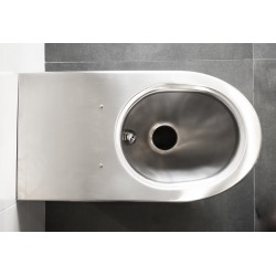 Miniature-2 WC à poser inox avec douchette hygiénique intégrée IN-005-DO