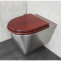 Miniature-4 Toilets suspended stainless steel minimal shape for modern inside IN-001
