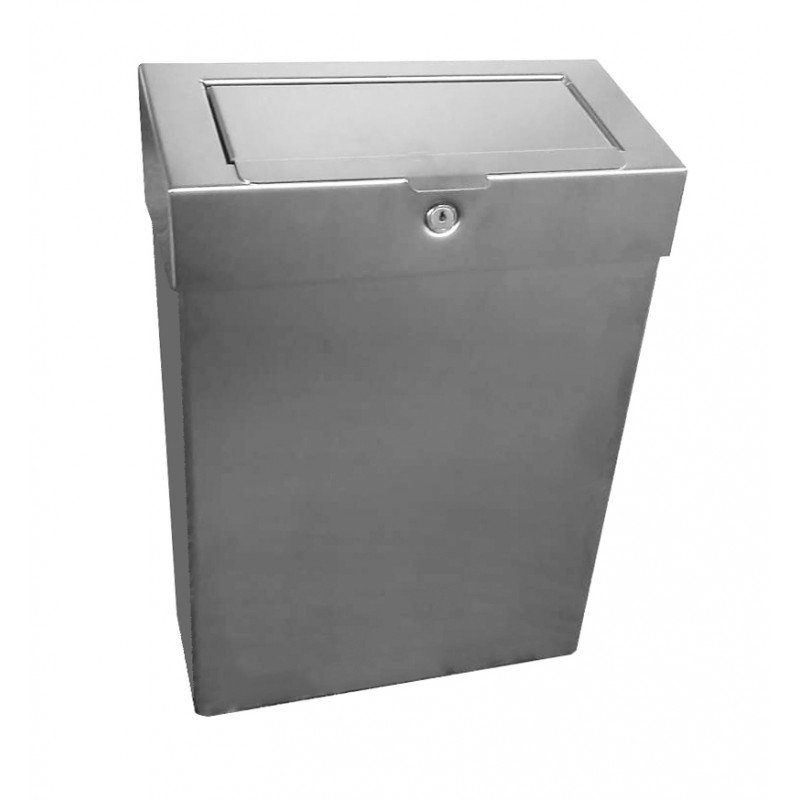 Photo ELITE Stainless Steel Feminine Hygiene Bin with Privacy Panel MKS-305