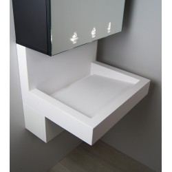 Miniature-7 Lavabo design avec crédence RIVAGE et armoire miroir FLO LVA-600-D