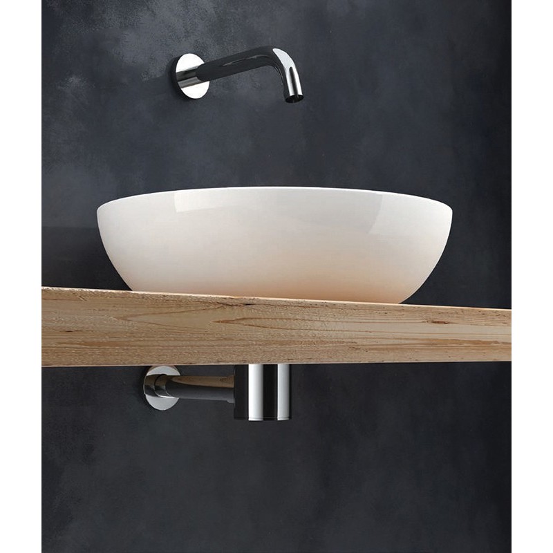 Siphon extra-plat design pour vasque et lavabo