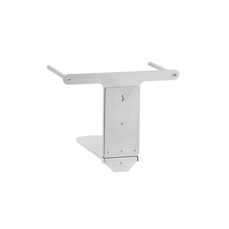 Stainless steel support below waste chute