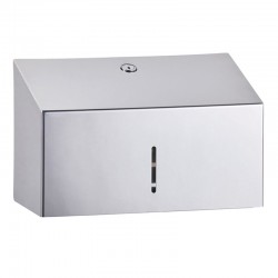 Miniature-1 Petit distributeur papier essuie-mains mural inox brillant MAS-201
