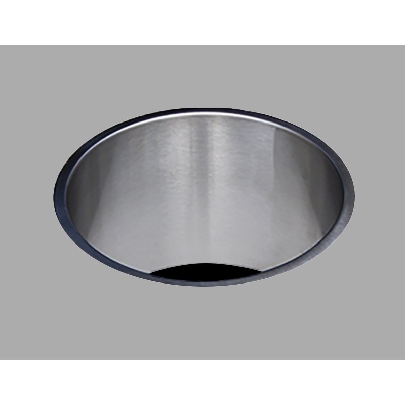 Trappe à déchets ronde inox encastrable sur plan