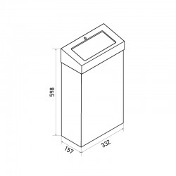 Miniature-1 Plan poubelle inox PUSH murale ou à poser MKS-206