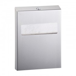 Distributeur inox brossé de papiers couvre siège WC