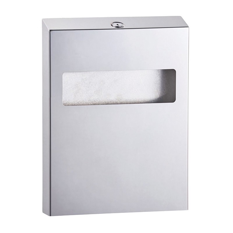 Distributeur inox brillant de papiers couvre siège WC