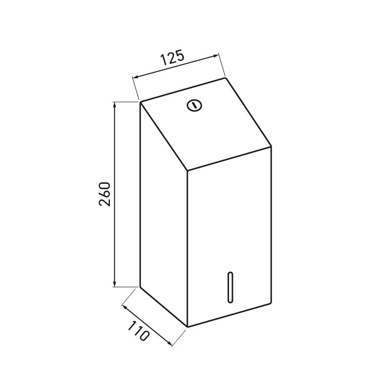 Dispensador de papel higiénico hoja por hoja ELITE - SUPRATECH
