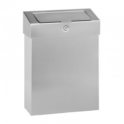 Miniature-1 Réceptacle inox pour serviettes hygiéniques contenu hors de vue MKS-305