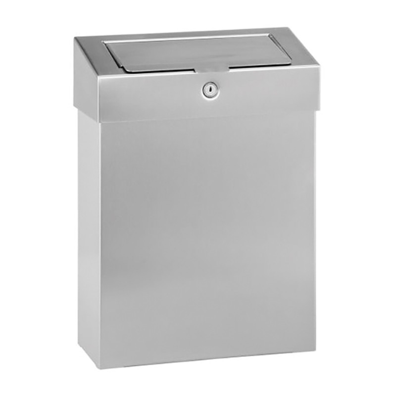 Stainless steel feminine hygienic bin ELITE with lid - SUPRATECH