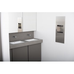 Miniature-2 Combiné essuie-mains poubelle encastré inox et robinet automatique RONDEO. Design épuré et gain de place. BO-36903